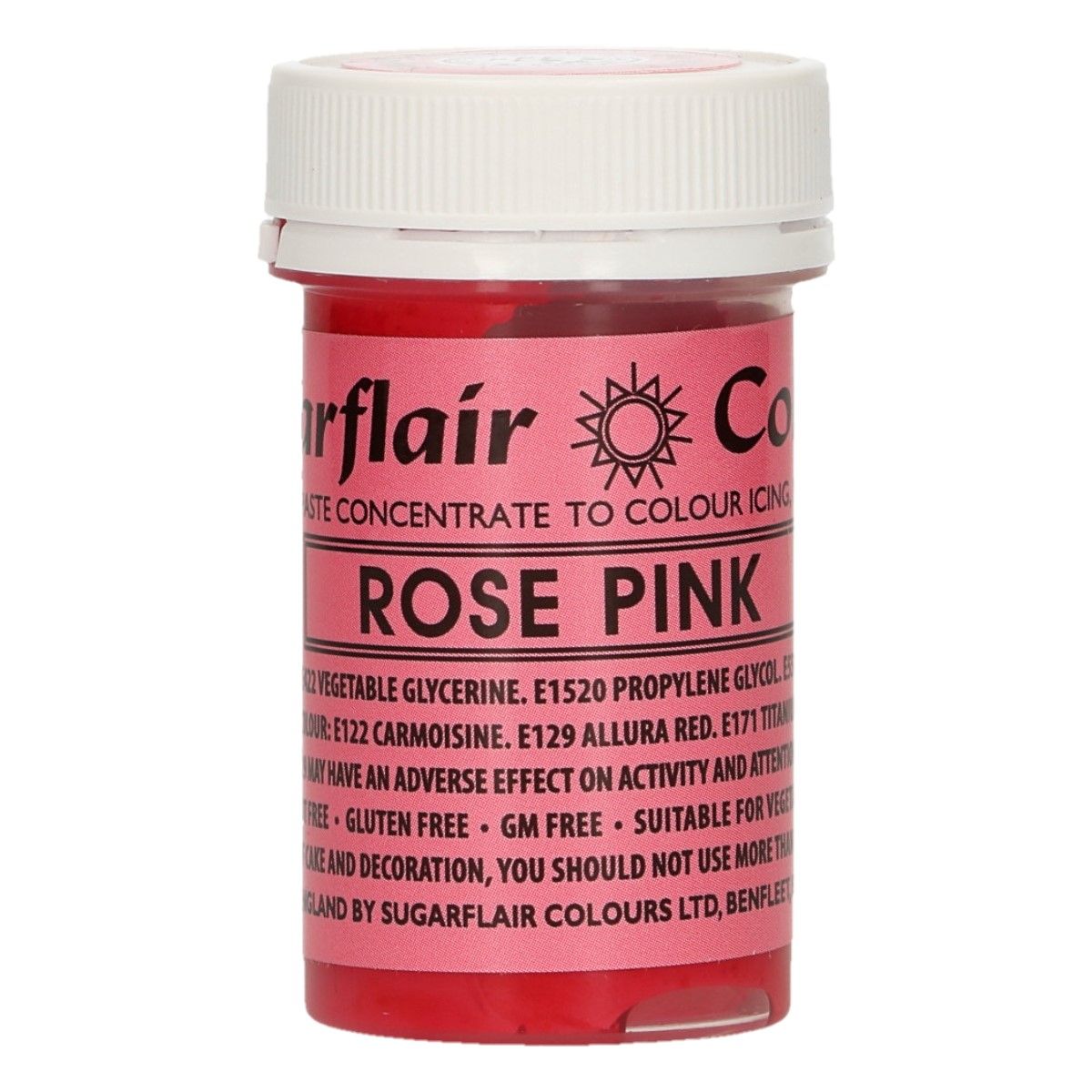 Sugarflair Pastenfarbe - ROSE PINK 25 gr.