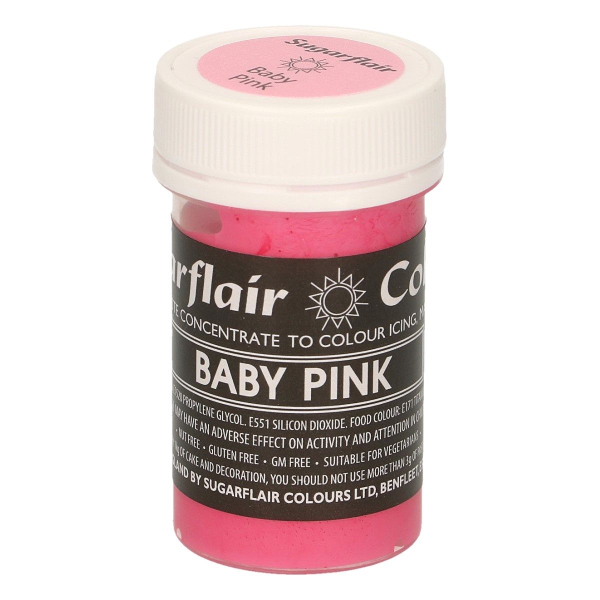 Sugarflair Pastenfarbe - BABY PINK 25g