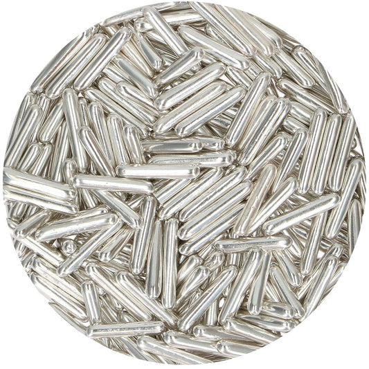 Funcakes Sugar Rods - Metallic Silber 70 gr.