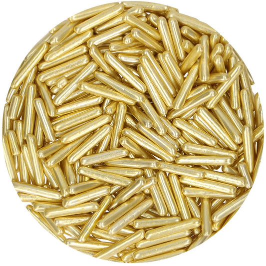 Funcakes Sugar Rods - Metallic Gold 70 gr.