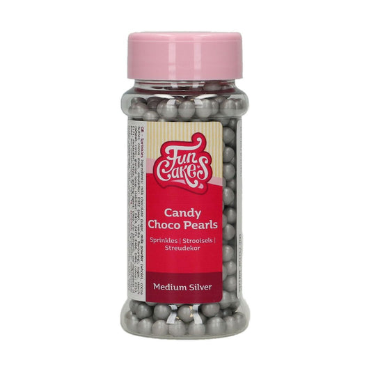 Funcakes Schokoperlen Silber 80gr.