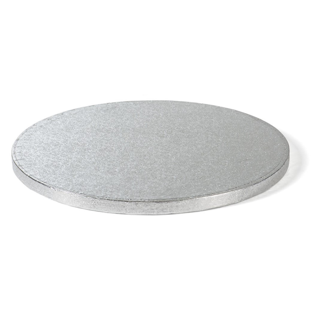 Cake Drum Rund Silber 40cm