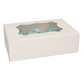 Cupcake Box/Tortenbox Weiß für 6 Cupcakes