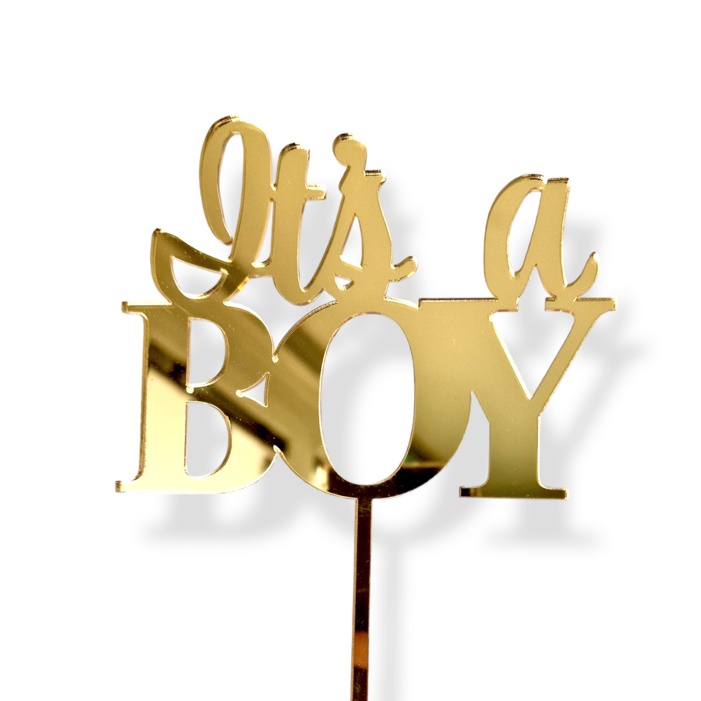 Acryltopper "it's a BOY" Gold