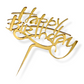 Acryltopper - Happy Birthday Graffiti Gold