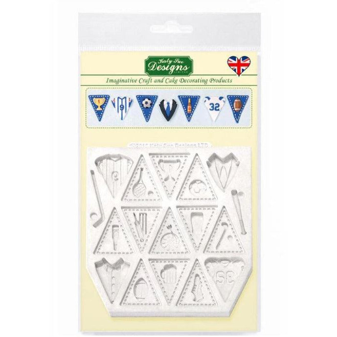 Katy Sue Silikonform - Bunting for Boys