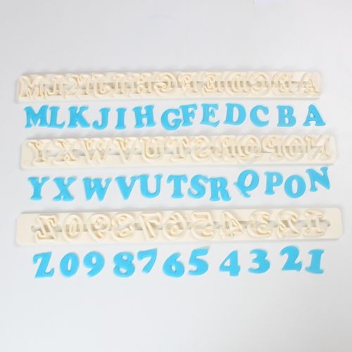 FMM Art Deco Alphabet & Zahlen Leiste Großbuchstaben