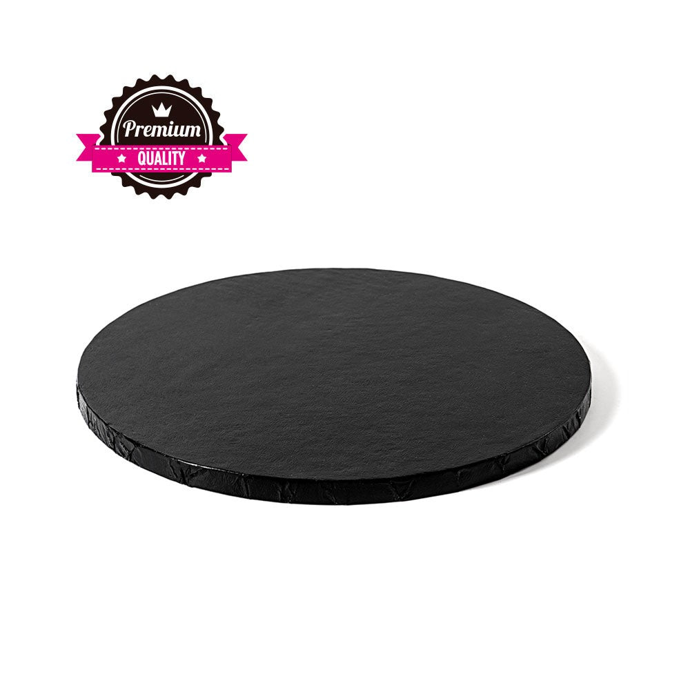 Cake Drum Rund Schwarz 30cm