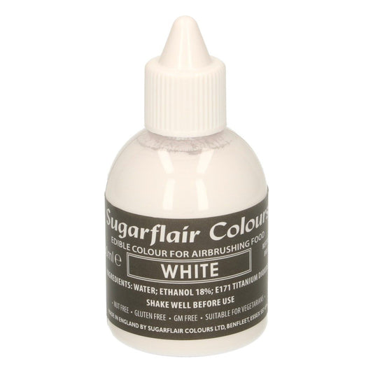 Sugarflair Airbrush Farbe - Weiß 60 ml
