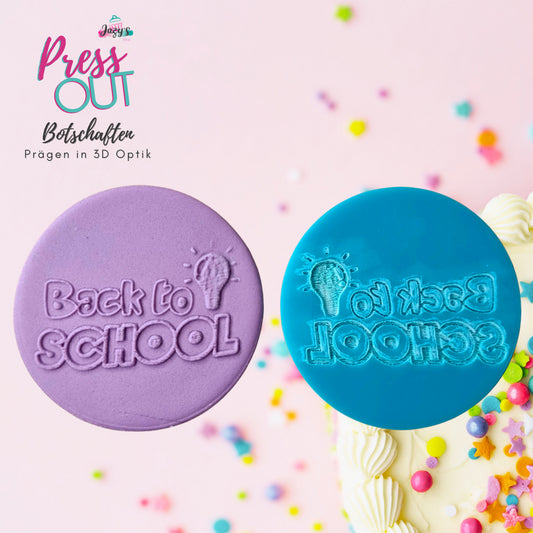 Press Out Cookie Stamp "BACK to School"