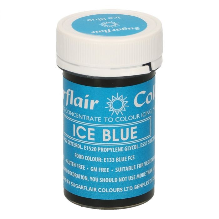 Sugarflair Pastenfarbe - ICE BLUE 25 gr.